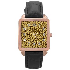 Leopard Fur Rose Gold Watches by trendistuff