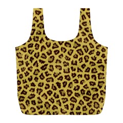 Leopard Fur Full Print Recycle Bags (l)  by trendistuff