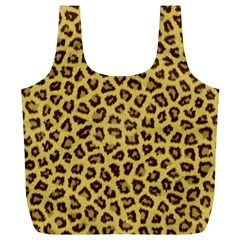 Leopard Fur Full Print Recycle Bags (l)  by trendistuff