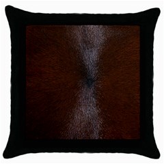 HORSE FUR Throw Pillow Cases (Black)