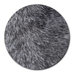 GREY WOLF FUR Round Mousepads Front