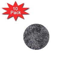 Grey Wolf Fur 1  Mini Magnet (10 Pack)  by trendistuff