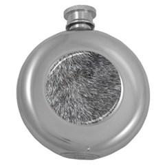 Grey Wolf Fur Round Hip Flask (5 Oz) by trendistuff