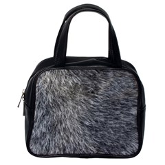 Grey Wolf Fur Classic Handbags (one Side) by trendistuff