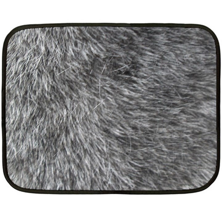 GREY WOLF FUR Fleece Blanket (Mini)