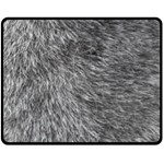 GREY WOLF FUR Fleece Blanket (Medium)  60 x50  Blanket Front