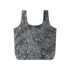 Grey Wolf Fur Full Print Recycle Bags (s)  by trendistuff