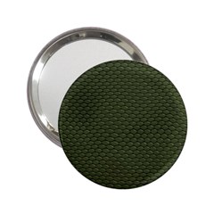 Green Reptile Skin 2 25  Handbag Mirrors by trendistuff