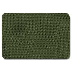 Green Reptile Skin Large Doormat  by trendistuff