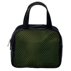 Green Reptile Skin Classic Handbags (one Side) by trendistuff