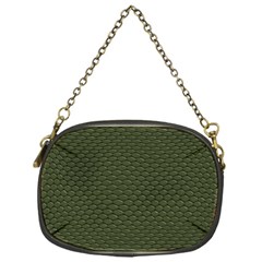 Green Reptile Skin Chain Purses (one Side)  by trendistuff