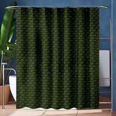 Green Reptile Skin Shower Curtain 60  X 72  (medium)  by trendistuff