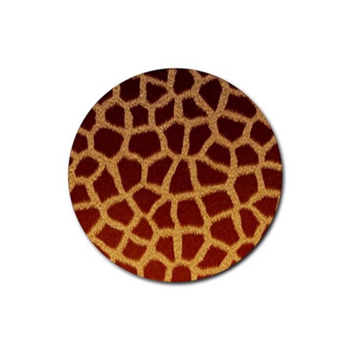 GIRAFFE HIDE Rubber Round Coaster (4 pack) 