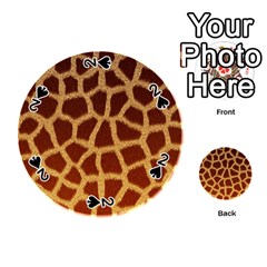 GIRAFFE HIDE Playing Cards 54 (Round) 