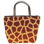 GIRAFFE HIDE Bucket Bags Back