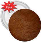 DOG FUR 3  Buttons (10 pack)  Front