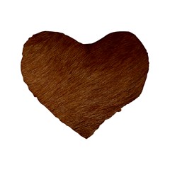 Dog Fur Standard 16  Premium Heart Shape Cushions by trendistuff