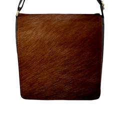 Dog Fur Flap Messenger Bag (l)  by trendistuff