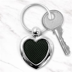 Dark Green Scales Key Chains (heart)  by trendistuff