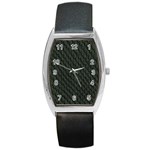 DARK GREEN SCALES Barrel Metal Watches Front