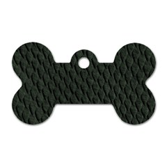 Dark Green Scales Dog Tag Bone (one Side) by trendistuff