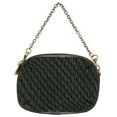 Dark Green Scales Chain Purses (one Side)  by trendistuff