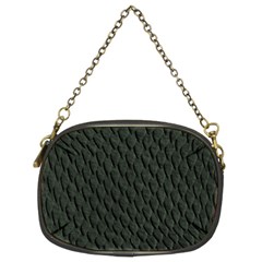 Dark Green Scales Chain Purses (two Sides)  by trendistuff