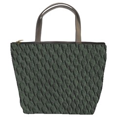 Dark Green Scales Bucket Bags by trendistuff