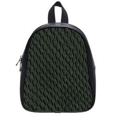 Dark Green Scales School Bags (small)  by trendistuff