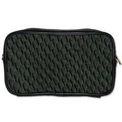 Dark Green Scales Toiletries Bags by trendistuff