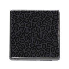 Black Leopard Print Memory Card Reader (square) by trendistuff