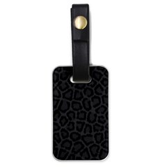 Black Leopard Print Luggage Tags (one Side)  by trendistuff