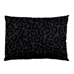 Black Leopard Print Pillow Cases (two Sides) by trendistuff