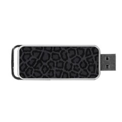 Black Leopard Print Portable Usb Flash (one Side) by trendistuff