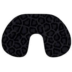 Black Leopard Print Travel Neck Pillows by trendistuff