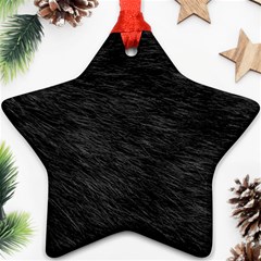 Black Cat Fur Star Ornament (two Sides)  by trendistuff