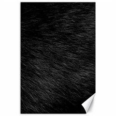 Black Cat Fur Canvas 24  X 36  by trendistuff