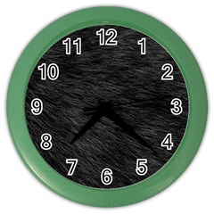 Black Cat Fur Color Wall Clocks by trendistuff