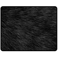 Black Cat Fur Fleece Blanket (medium)  by trendistuff