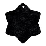 BLACK CAT FUR Snowflake Ornament (2-Side) Back