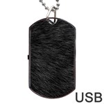 BLACK CAT FUR Dog Tag USB Flash (Two Sides)  Front