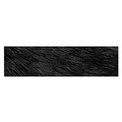 Black Cat Fur Satin Scarf (oblong) by trendistuff