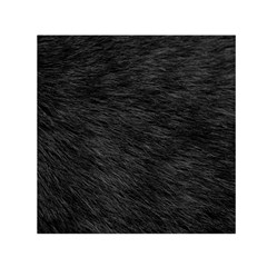 Black Cat Fur Small Satin Scarf (square)  by trendistuff