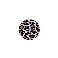 BLACK AND BROWN LEOPARD 1  Mini Magnets