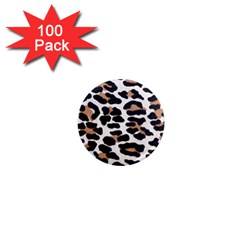 BLACK AND BROWN LEOPARD 1  Mini Magnets (100 pack) 