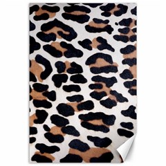 BLACK AND BROWN LEOPARD Canvas 24  x 36 