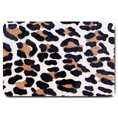 Black And Brown Leopard Large Doormat  by trendistuff