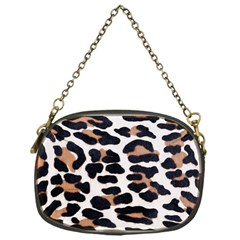 BLACK AND BROWN LEOPARD Chain Purses (One Side) 