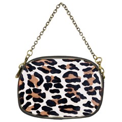 BLACK AND BROWN LEOPARD Chain Purses (Two Sides) 