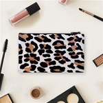 BLACK AND BROWN LEOPARD Cosmetic Bag (Small)  Back